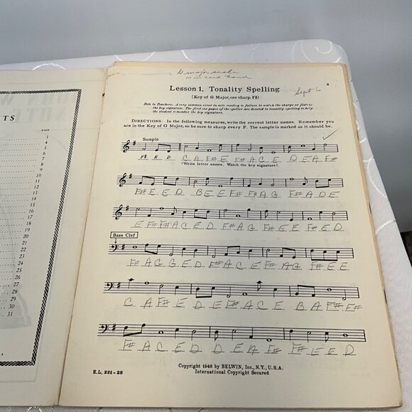 John W. Schaum Note Speller Book Two Piano Instruction Music Theory Education Pu - Picture 7 of 9